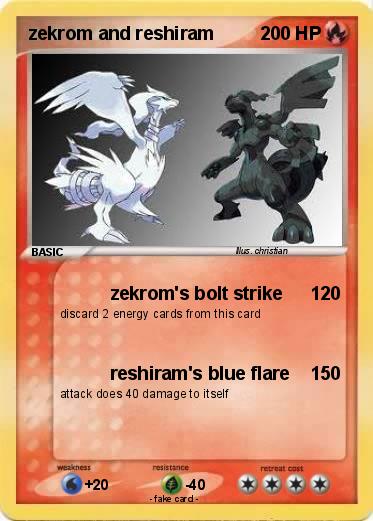 Pokemon zekrom and reshiram