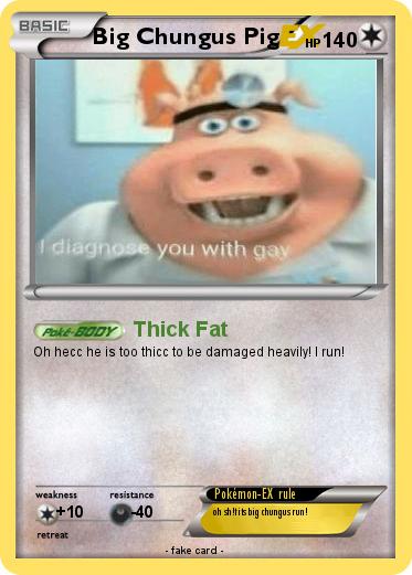 Pokemon Big Chungus Pig