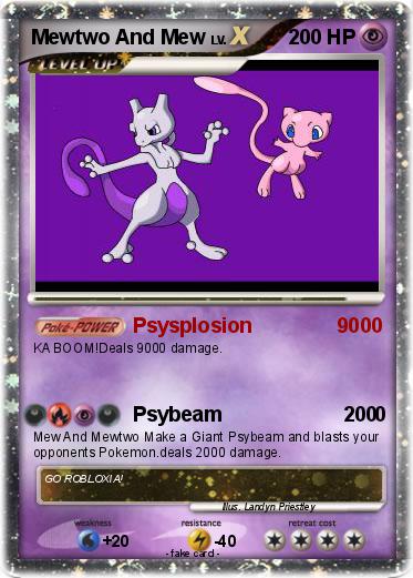 Pokemon Mewtwo And Mew