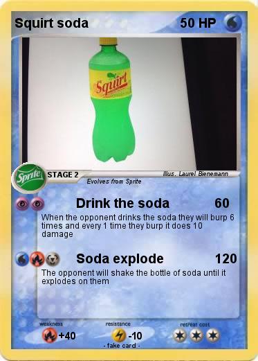 Pokemon Squirt soda