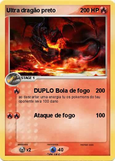 Pokemon Ultra dragão preto