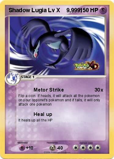 Pokemon Shadow Lugia Lv X    9,999,