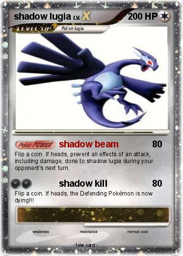 Pokemon shadow lugia