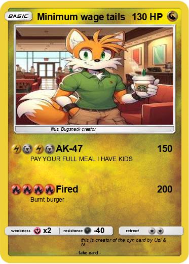 Pokemon Minimum wage tails