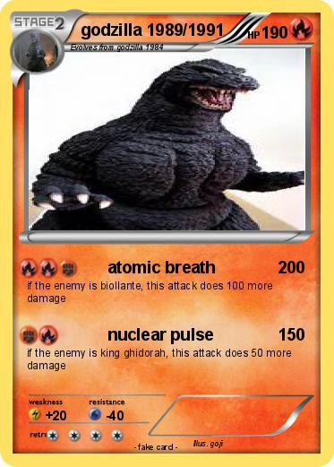 Pokemon godzilla 1989/1991
