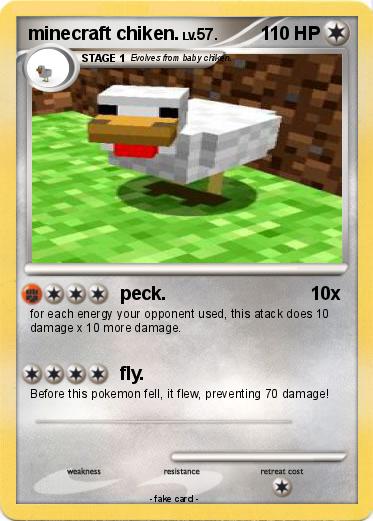 Pokemon minecraft chiken.
