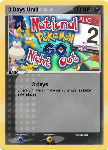 Pokemon 3 Days Until
