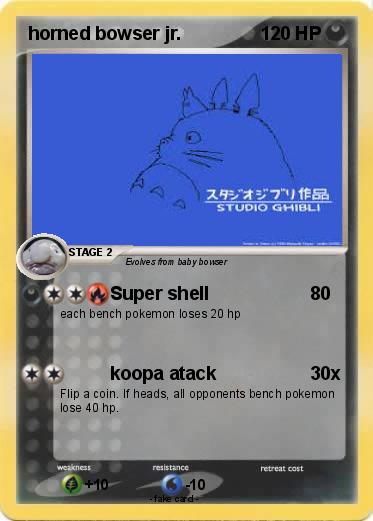 Pokemon horned bowser jr.