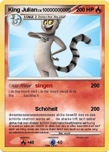 Pokemon King Julian