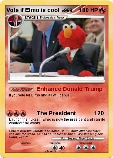Pokemon Vote if Elmo is cool
