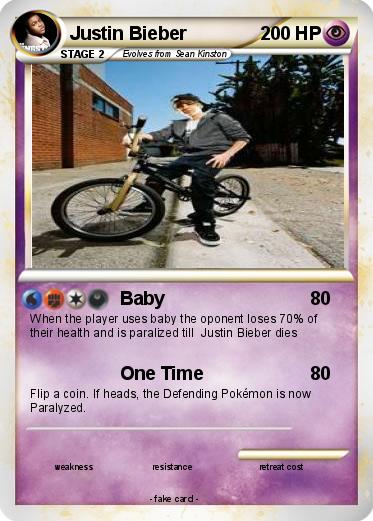 Pokemon Justin Bieber
