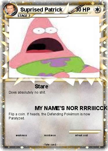 Pokemon Suprised Patrick