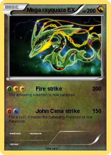 Pokemon Mega rayquaza EX