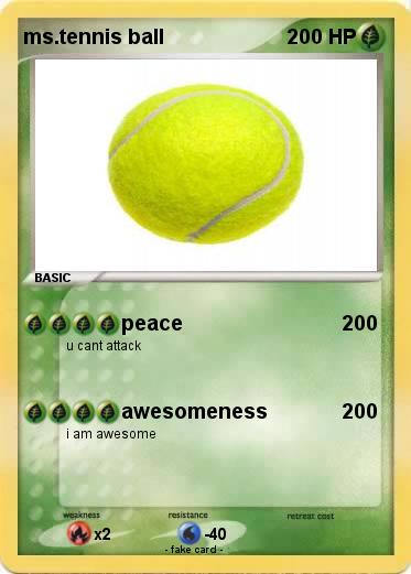 Pokemon ms.tennis ball