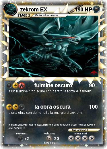 Pokemon zekrom EX