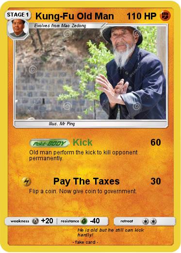 Pokemon Kung-Fu Old Man