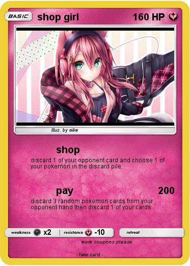 Pokemon shop girl