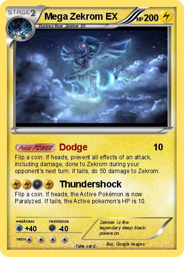 Pokemon Mega Zekrom EX