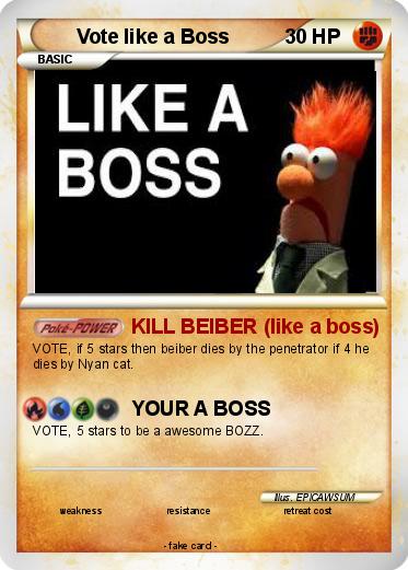Pokemon Vote like a Boss Pokemon Vote like a Boss
