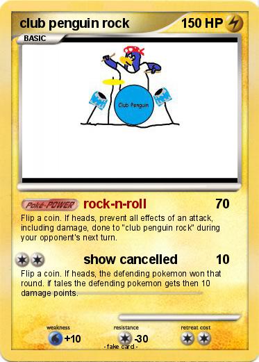 Pokemon club penguin rock