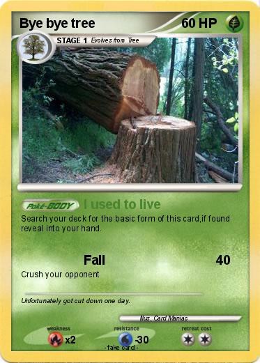 Pokemon Bye bye tree
