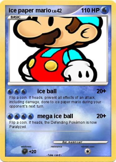 Pokemon ice paper mario