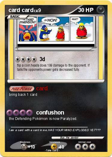Pokemon card card