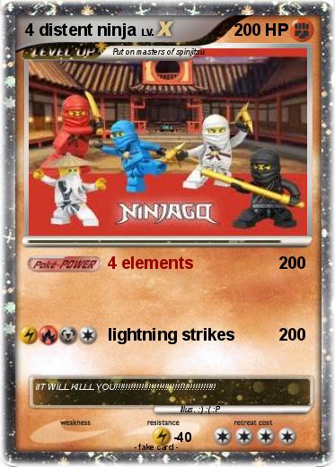 Pokemon 4 distent ninja