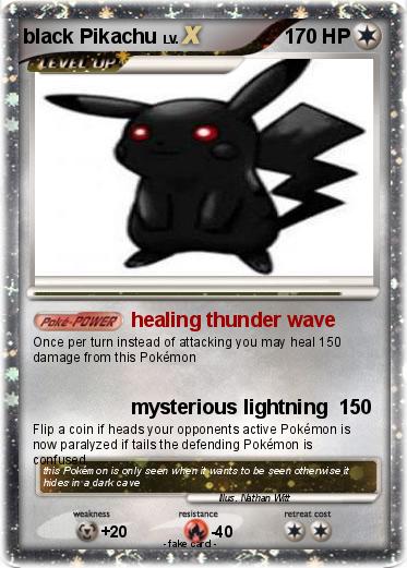 Pokemon black Pikachu