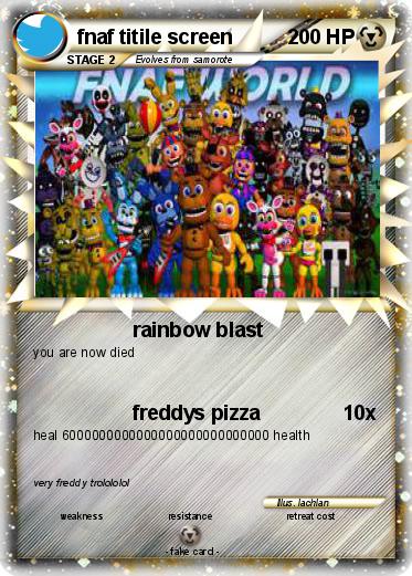 Pokemon fnaf titile screen