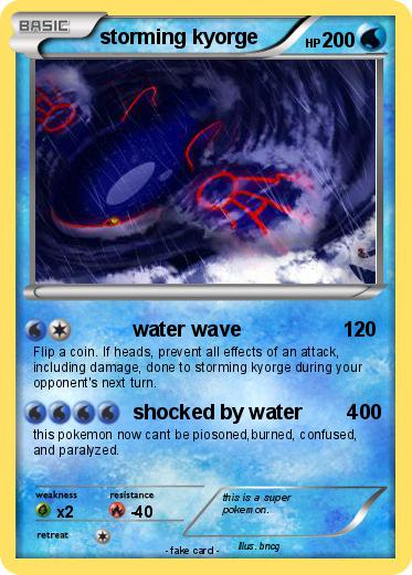 Pokemon storming kyorge