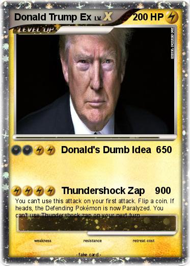 Pokemon Donald Trump Ex
