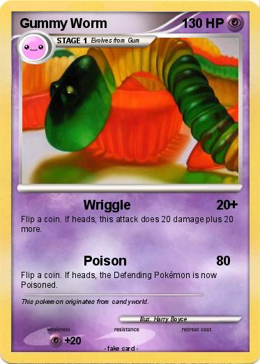Pokemon Gummy Worm