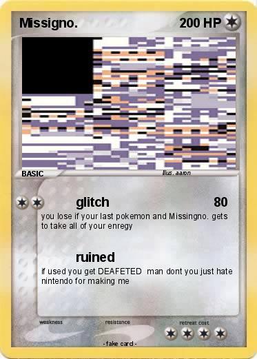 Pokemon Missigno.