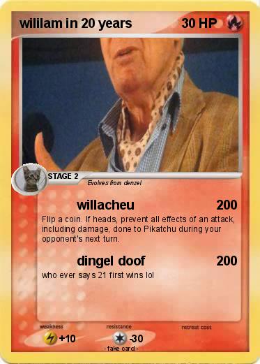 Pokemon wililam in 20 years