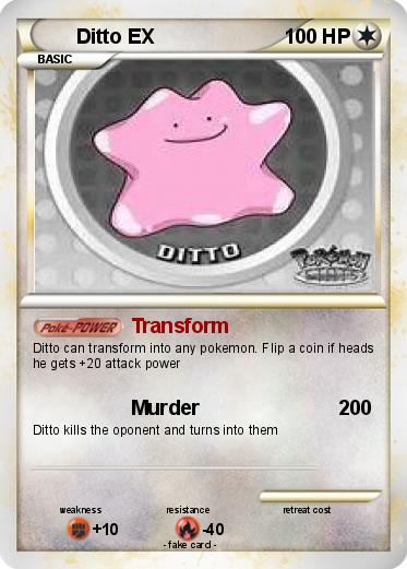 Pokemon Ditto EX