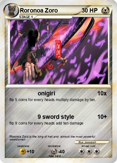 Pokemon Roronoa Zoro