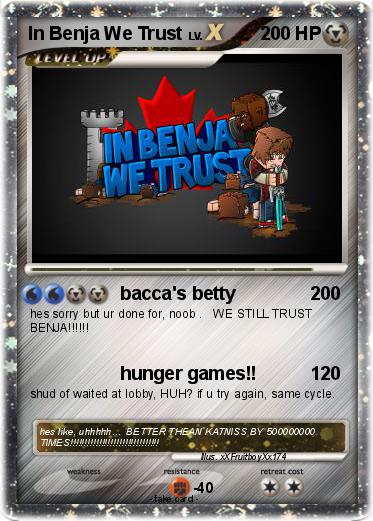 Pokemon In Benja We Trust