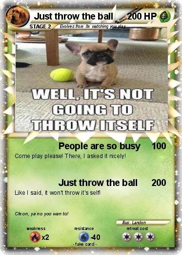 Pokemon Just throw the ball