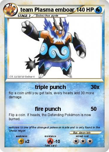 Pokemon team Plasma emboar