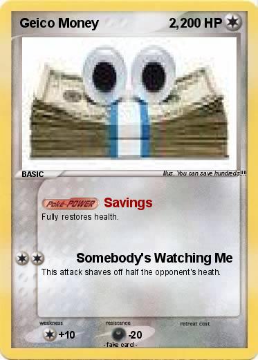 Pokemon Geico Money                    2,