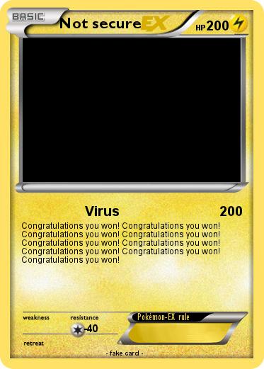 Pokemon Not secure
