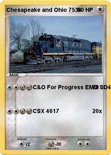 Pokemon Chesapeake and Ohio 7534