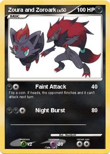 Pokemon Zoura and Zoroark
