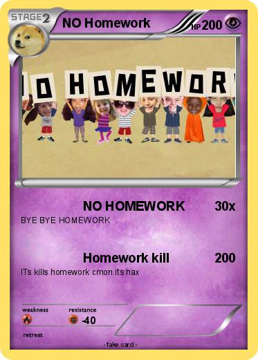 Pokemon NO Homework