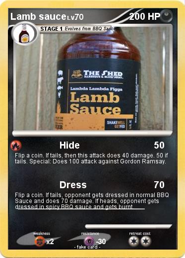 Pokemon Lamb sauce