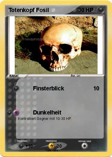 Pokemon Totenkopf Fosil