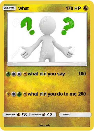 Pokemon what