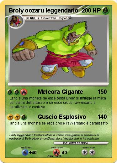 Pokemon Broly oozaru leggendario