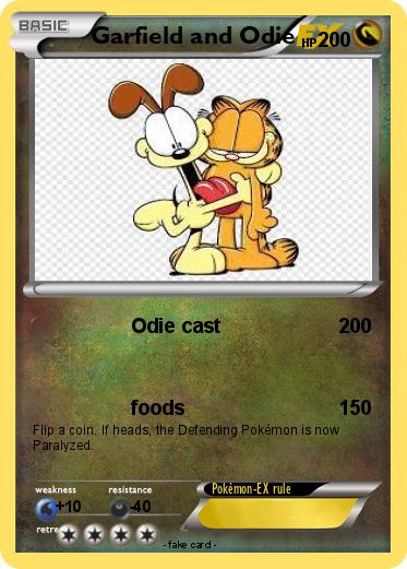 Pokemon Garfield and Odie